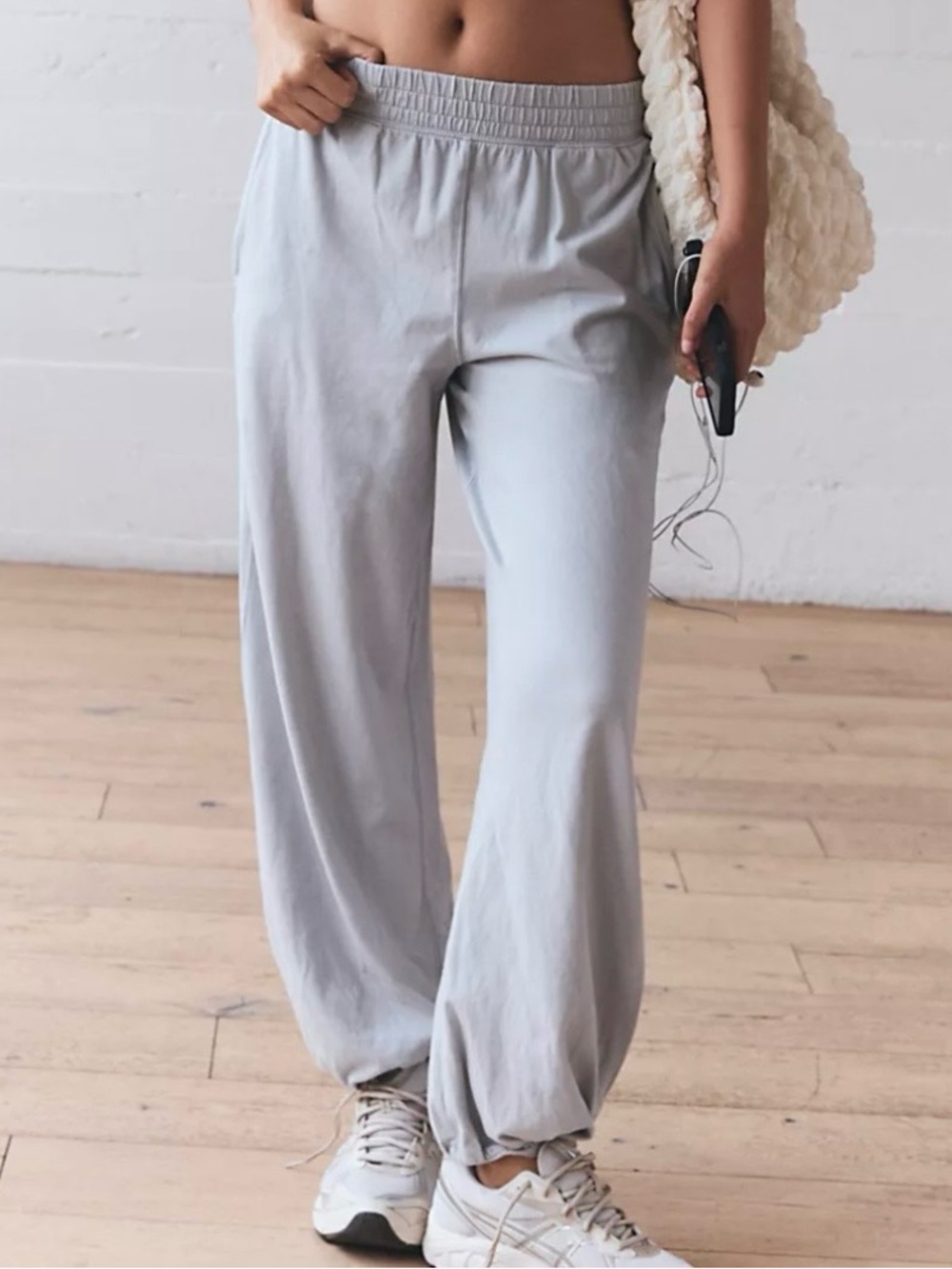 NEW FREE PEOPLE CROSSOVER HEATHER GREY PANTS ONLY SIZE XS!!